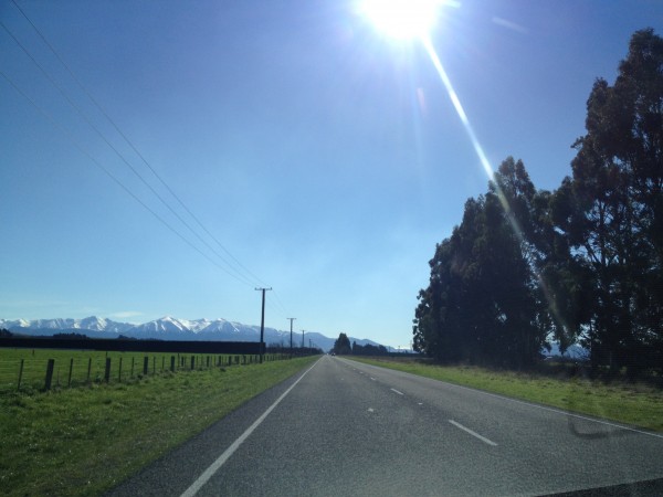 Christchurch to Greymouth Drive, Southern Alps, New Zealand