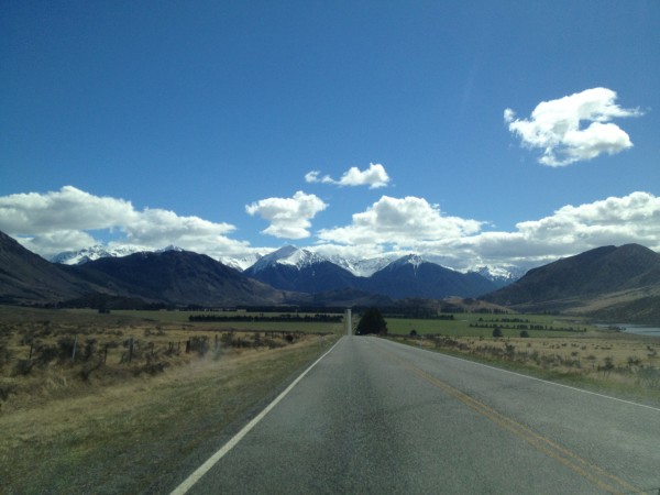 Christchurch to Greymouth Drive, Southern Alps, New Zealand