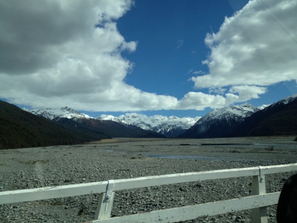 Christchurch to Greymouth Drive, Southern Alps, New Zealand