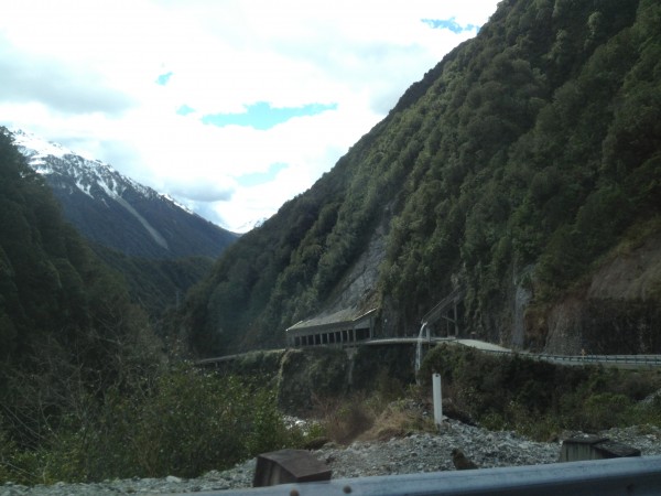 Christchurch to Greymouth Drive, Southern Alps, New Zealand