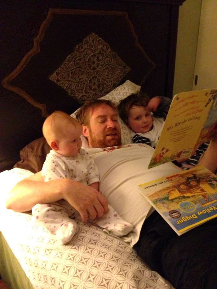 Bedtime is the Same Every Night, No Matter Where We Are!