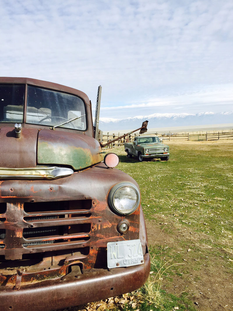 Abandoned Vehicles, Fielding Garr Ranch, Antelope Island State Park Utah