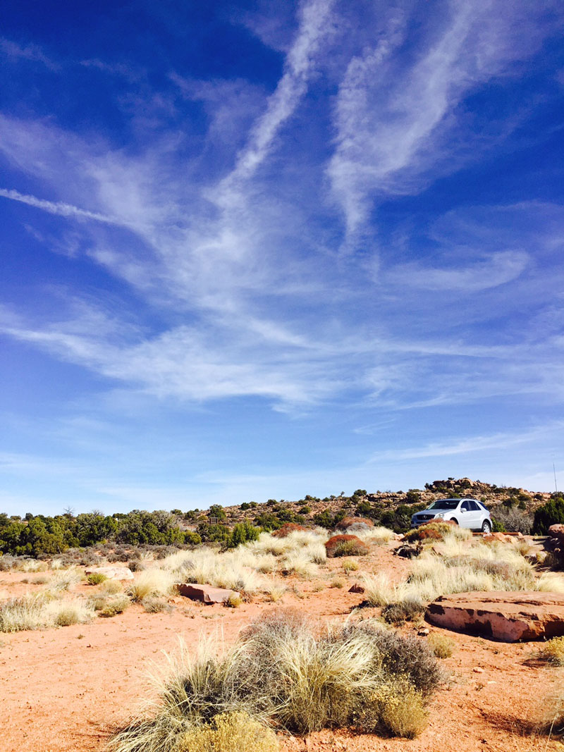 Our Car in Canyonlands National Park