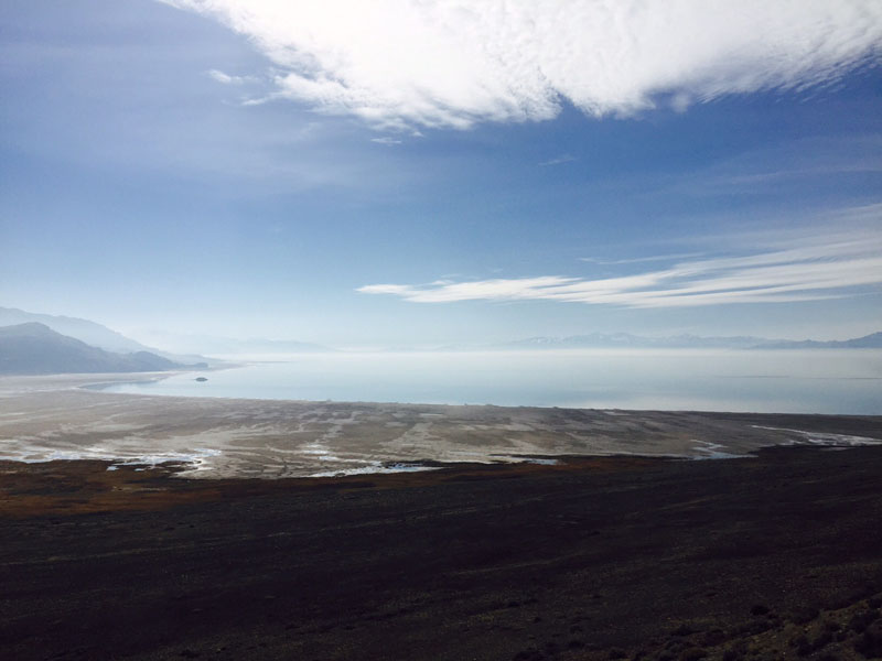 View from Buffalo Point, Antelope Island State Park Utah