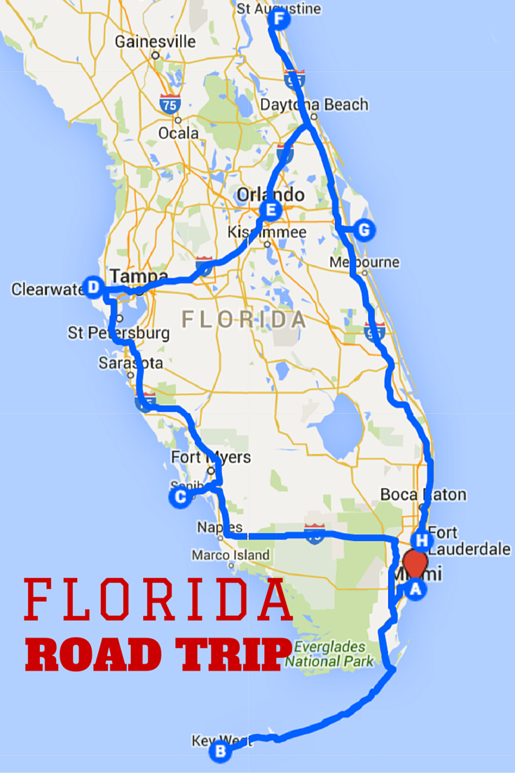 FLORIDA ROAD TRIP MAP & ITINERARY
