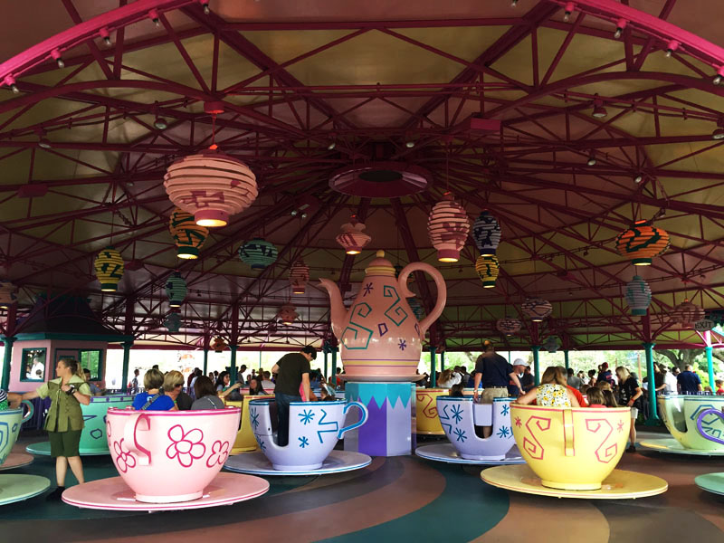 Riding the Tea Cups, Disneyworld Orlando, East Coast Road Trip