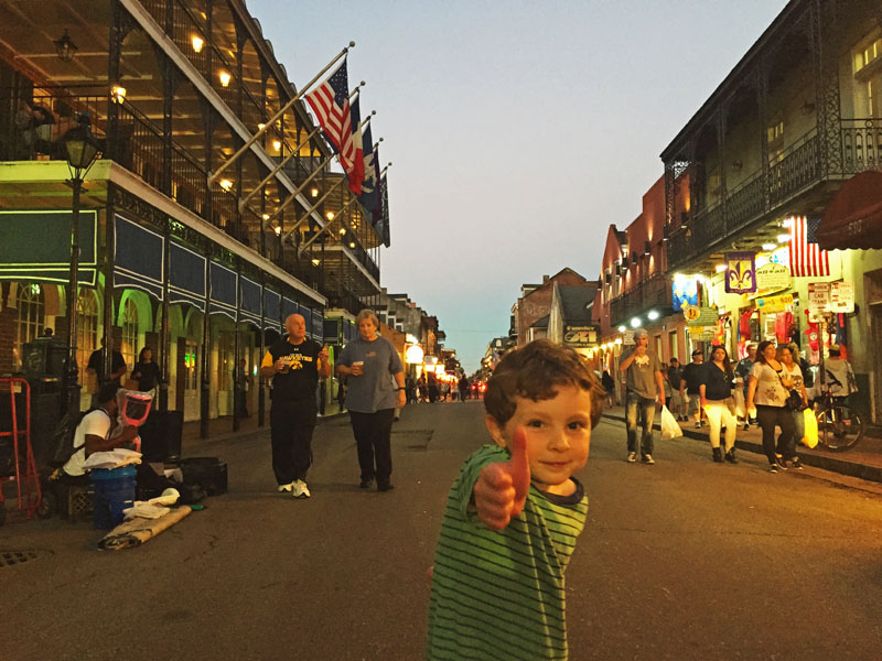 Reuben Gives New Orleans the Thumbs Up