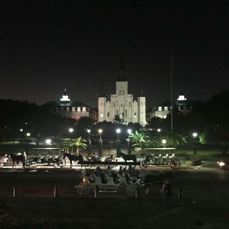 Jackson Square New Orleans at Night