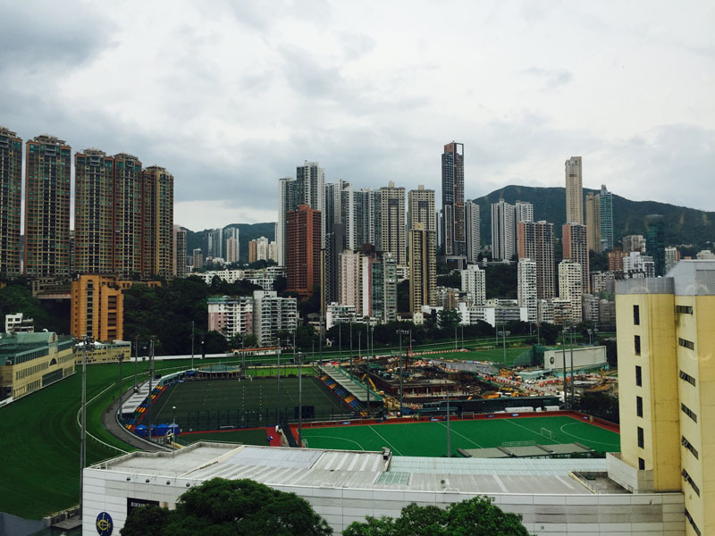 View of Happy Valley Racecourse Hong Kong