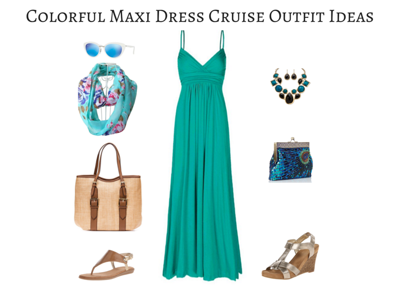 Colorful Maxi Dress Cruise Outfit