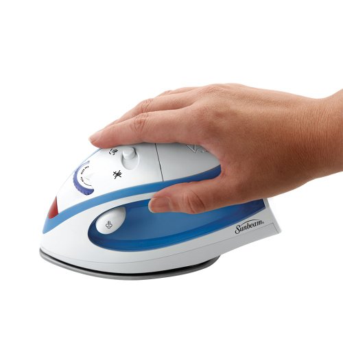 Travel Iron Steam Electric Portable Compact Mini Iron Dual Voltage Steamers Blue 