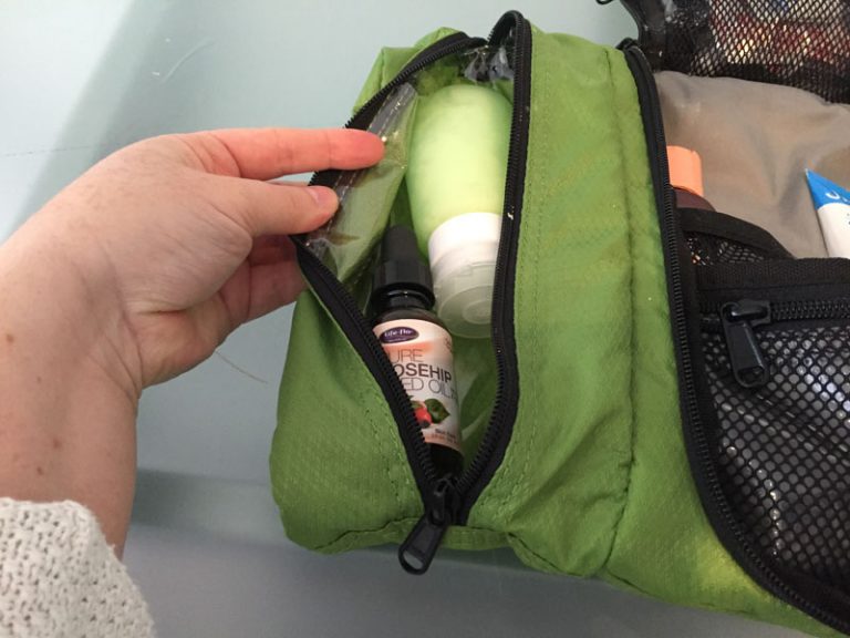 flat toiletry kit