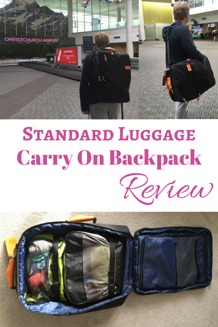 Standard Luggage Carry On Backpack Review