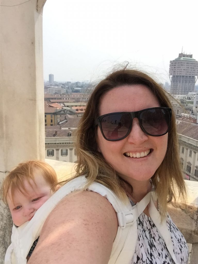 Views from the top of the Duomo, Hazel in the Ergo!