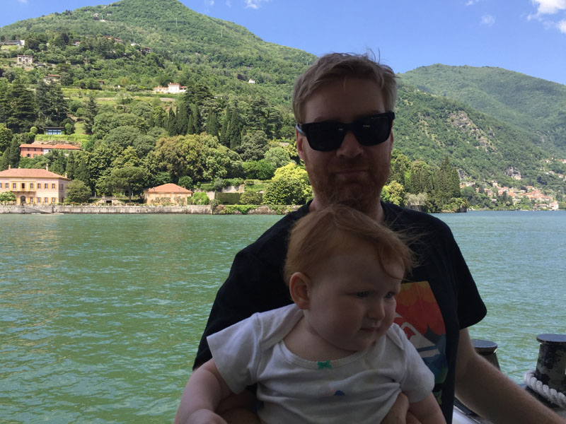 Lee and Hazel on Lake Como, Italy
