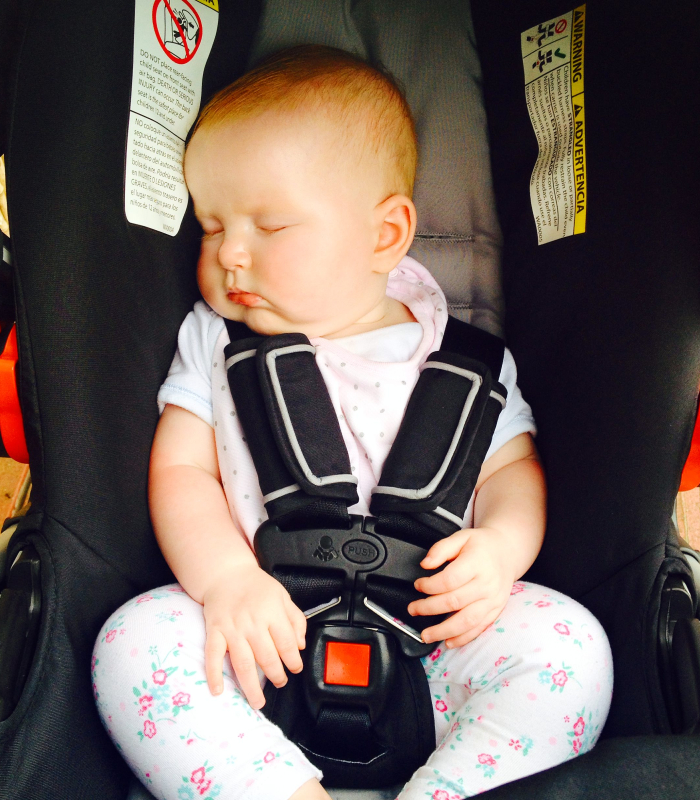 Hazel in Car Seat, Hawaii